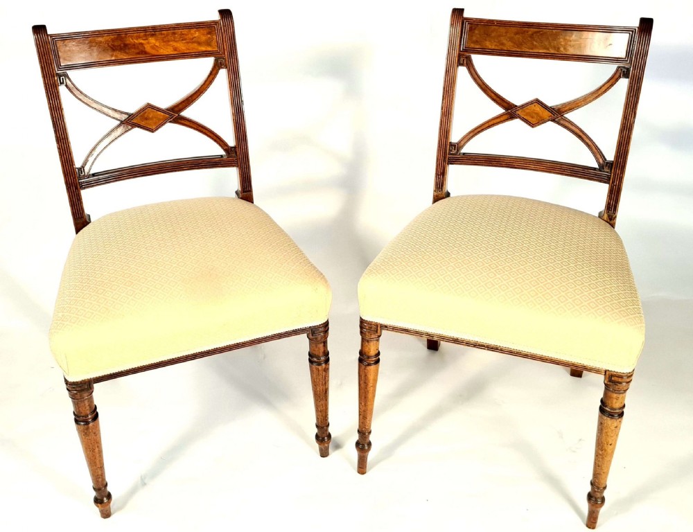 Set of 6 Sheraton Mahogany Dining Chairs View II