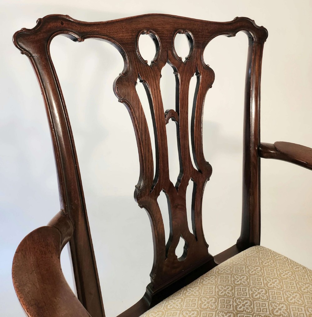 Chippendale Period Mahogany Armchair View III