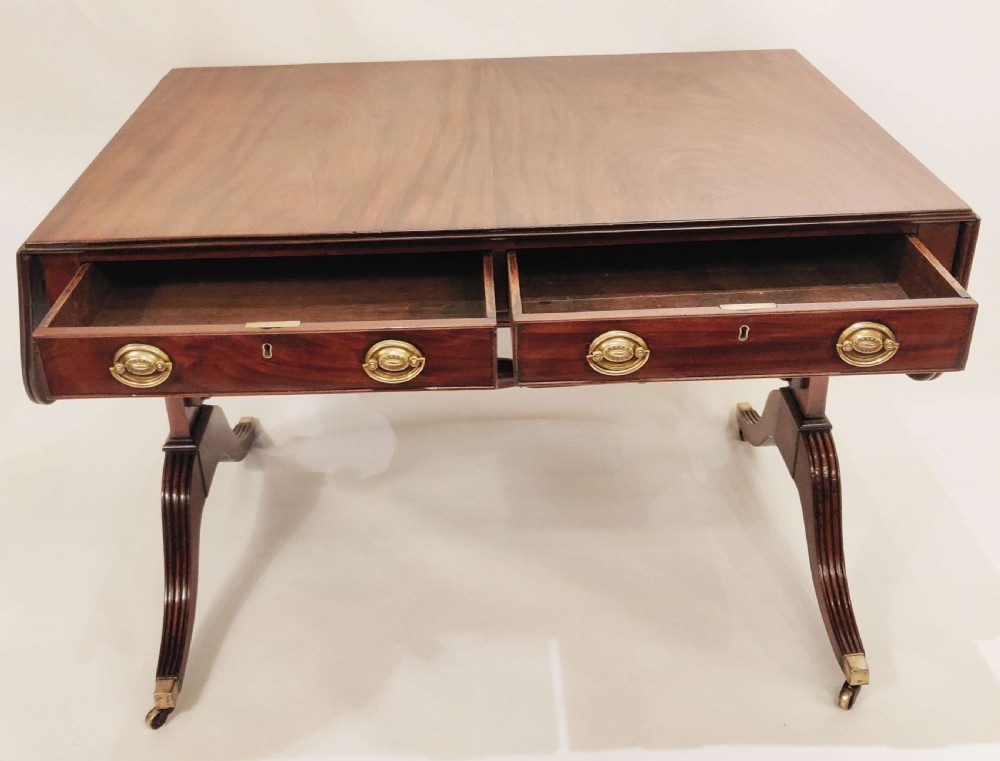 Regency Mahogany Sofa Table View IV