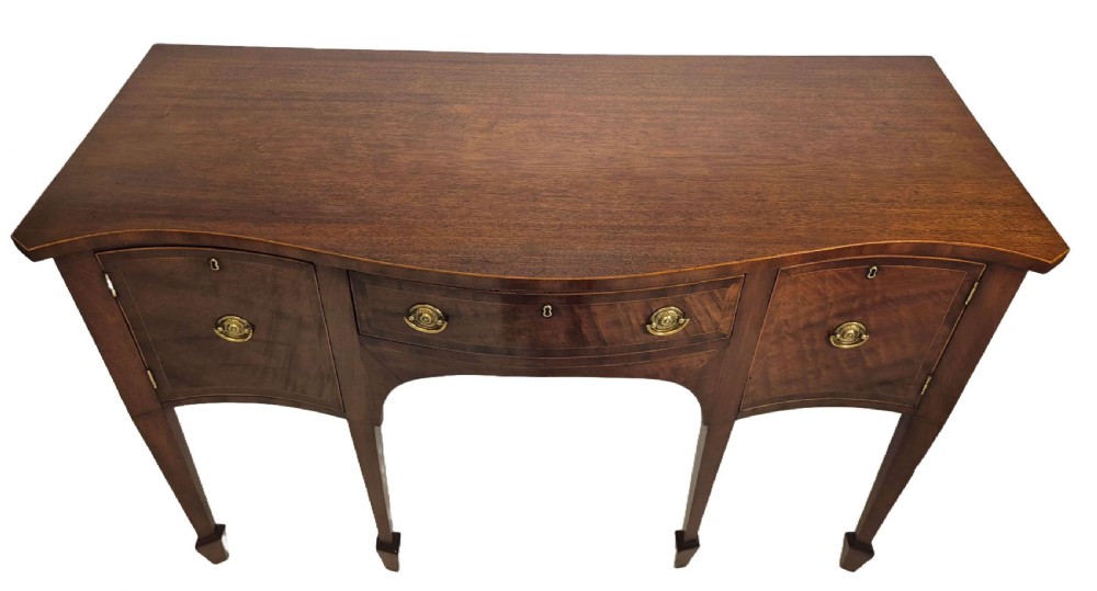 George III Serpentine Fronted Sideboard View V