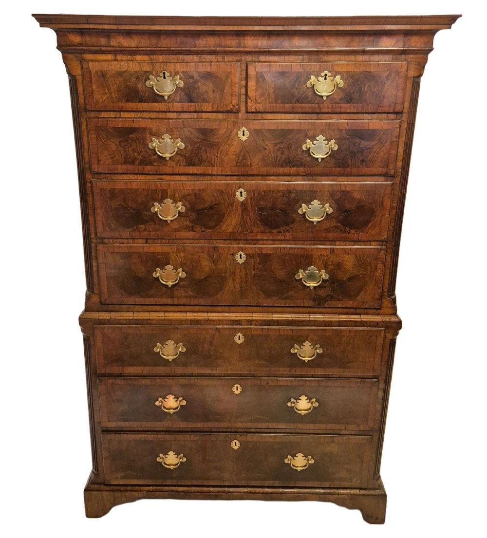 Queen Anne Burr Walnut Tallboy