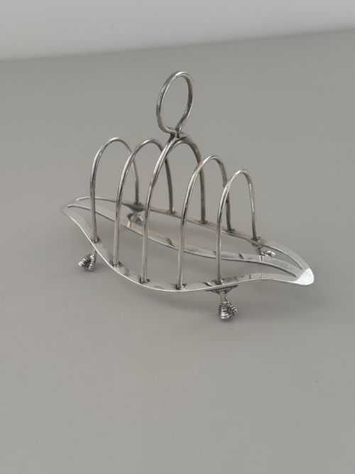 Silver roast rack Mappin brothers London 1892.