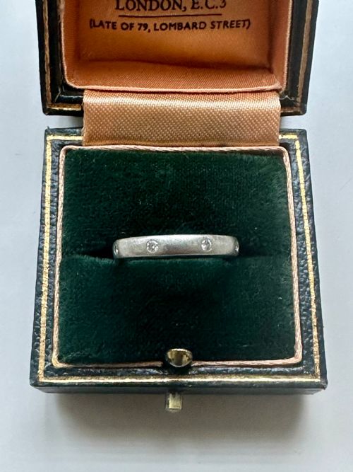 Vintage Platinum and diamond ring
