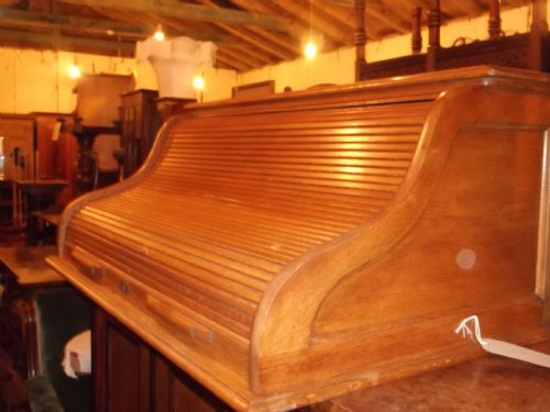 Oak Roll Top Desk
