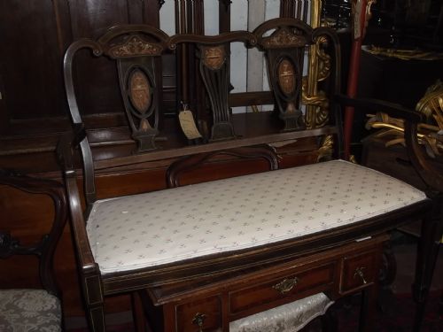 Edwardian Inlaid Window Seat