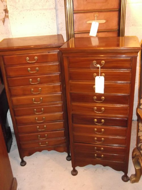 Pair of Edwardian Office/music Cabinets