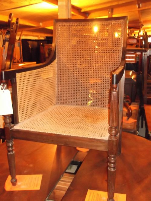Bergere Mahogany Armchair