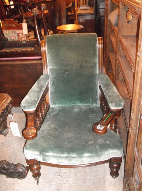 19th Century Oak Library Armchair