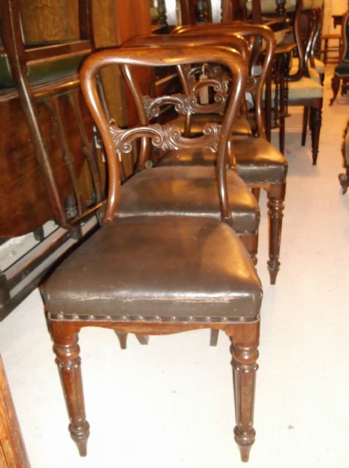 Set of 4 19th Century Rosewood Chairs
