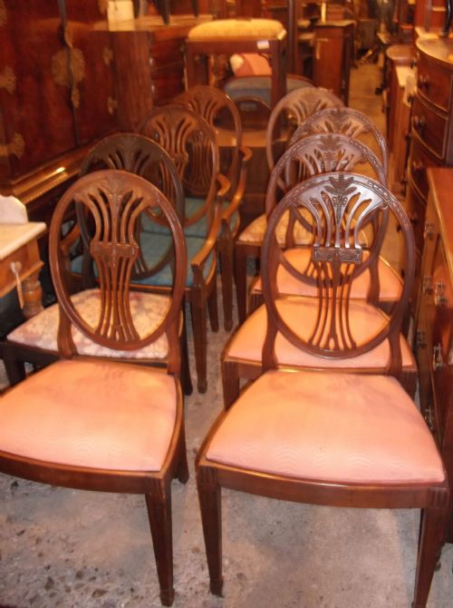 Set of 8 Early 20th Century Dining Chairs