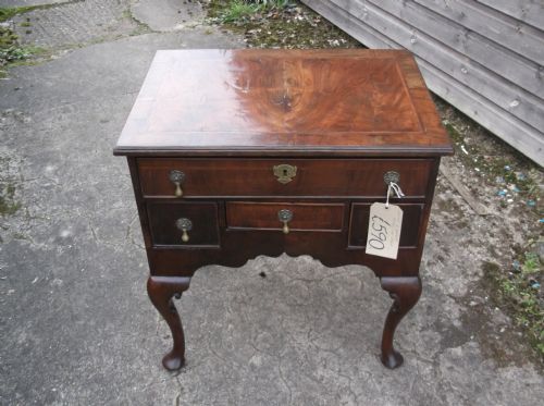 Walnut 4 Drawer Lowboy