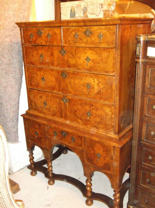 18th Century Walnut and Mulberrywood Chest on Stand