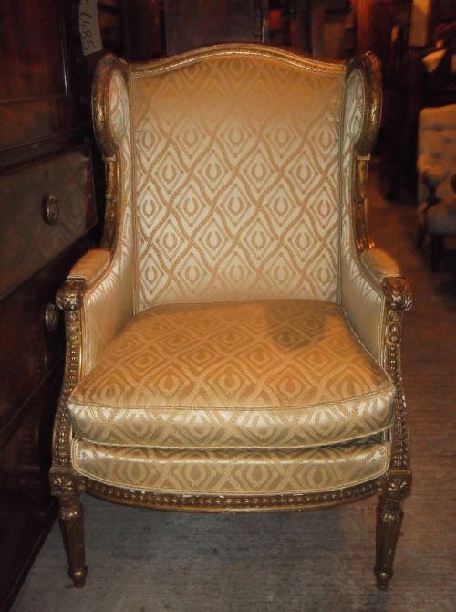 Carved Gilt Frame Armchair