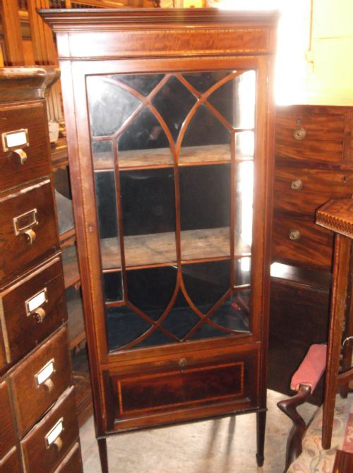 Edwardian Inlaid Display Cabinet