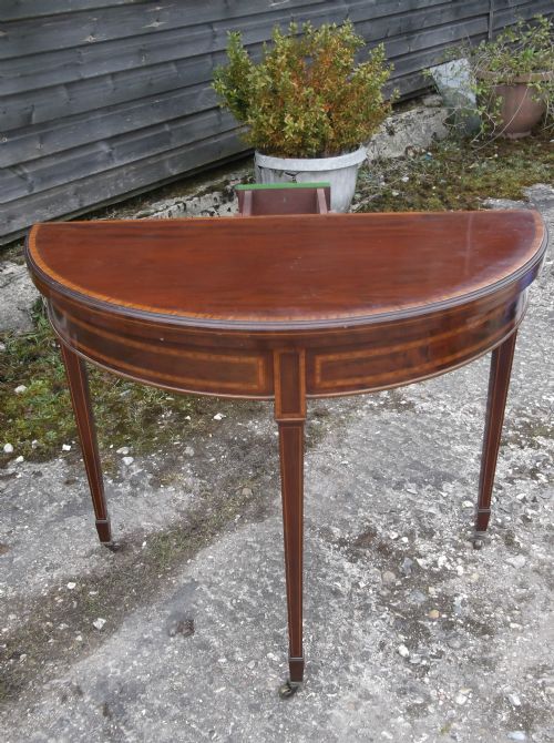 Edwardian Inlaid Card Table