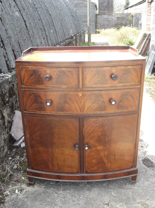 Inlaid Mahogany Side Cabinet