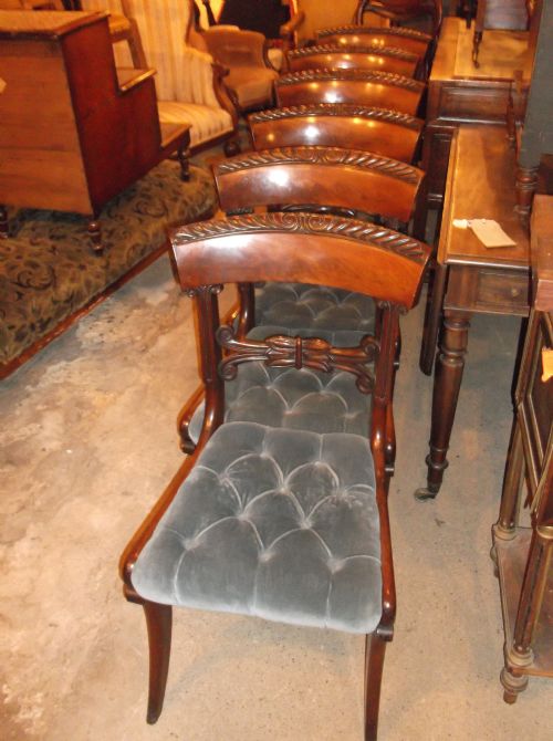 Set of 6 19th Century Mahogany Dining Chairs