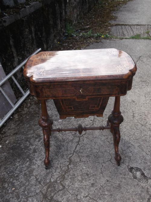 Victorian Combined Walnut Games/work Table