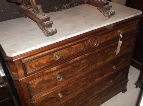 19th Century Marble Top Chest