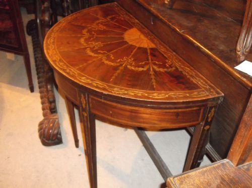 Edwardian Inlaid Card Table