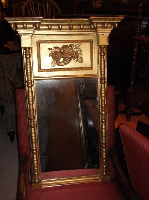 19th Century Gilt Frame Pier Mirror
