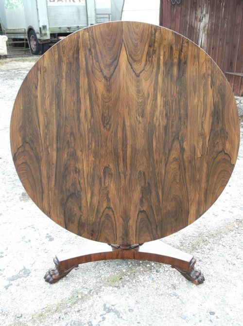 19th Century Rosewood Pedestal Table