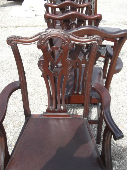 Set of 8 Edwardian Mahogany Dining Chairs