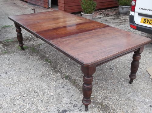 Late Victorian 2-Leaf Extending Dining Table