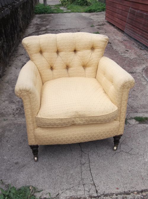 Late Victorian Upholstered Tub Chair