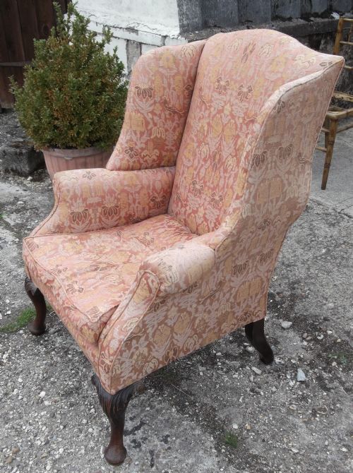 Late 19th Century Wing Back Armchair