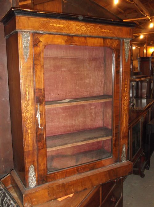 Late Victorian Inlaid Pier Cabinet
