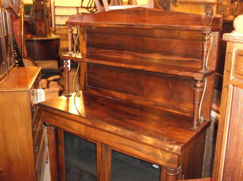 MID 19TH CENTURY ROSEWOOD SIDE CABINET - ADDITIONAL PHOTO 1