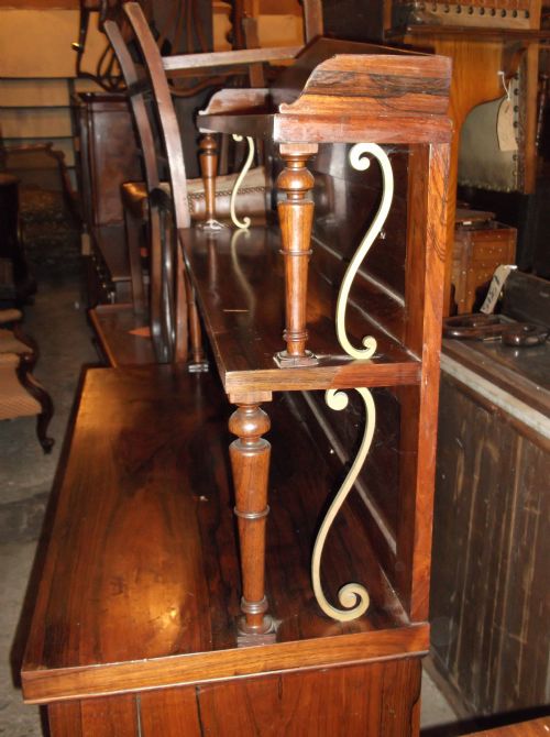 MID 19TH CENTURY ROSEWOOD SIDE CABINET - ADDITIONAL PHOTO 2
