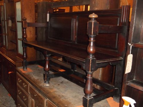 Late Victorian Mahogany (Railway) Waiting Room Bench/seat