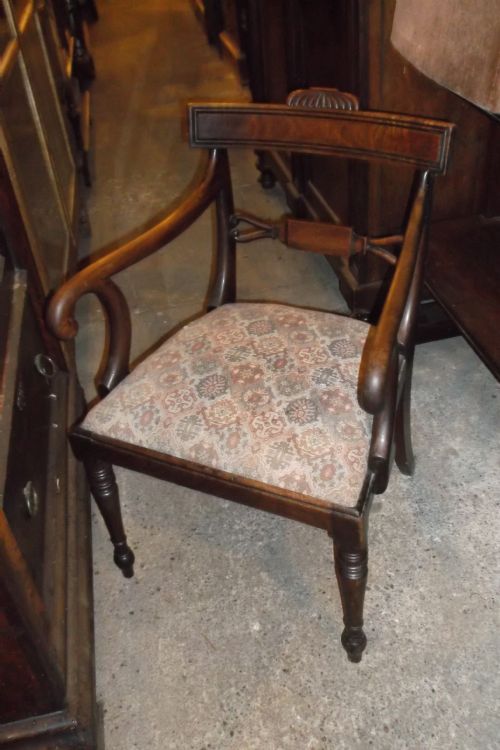 Regency Mahogany Desk Armchair