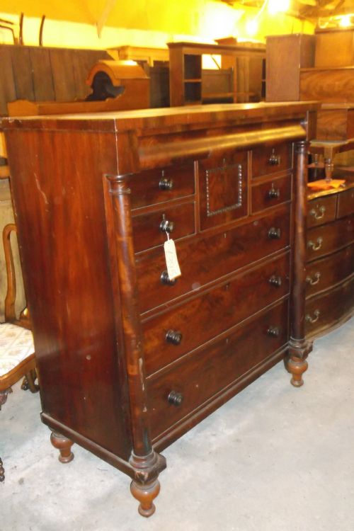 Mid-19th Century Scottish Mahogany Chest of Drawers
