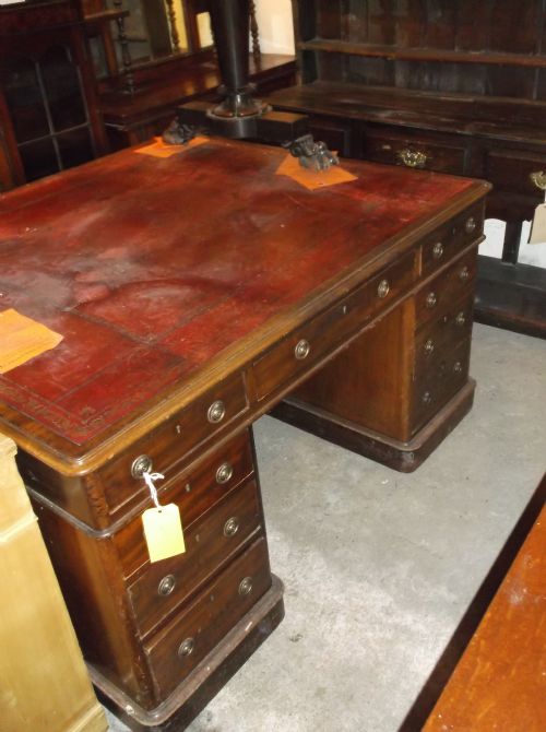 19th Century Mahogany Partners Desk