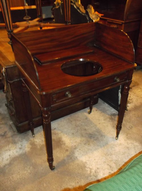 19th Century Mahogany Washstand Table