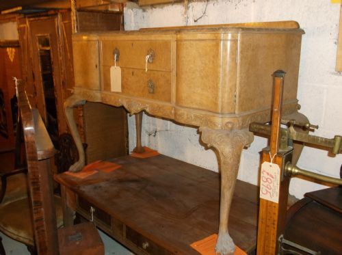 Bleached Walnut Serving,hall,side Table