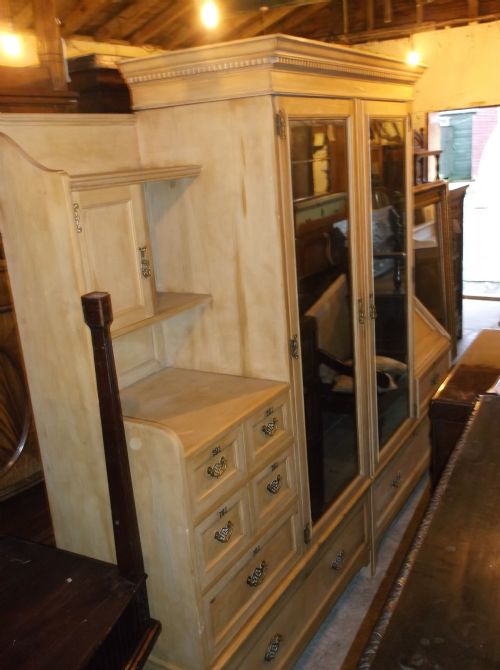 Unusual  Large Victorian Combination Wardrobe