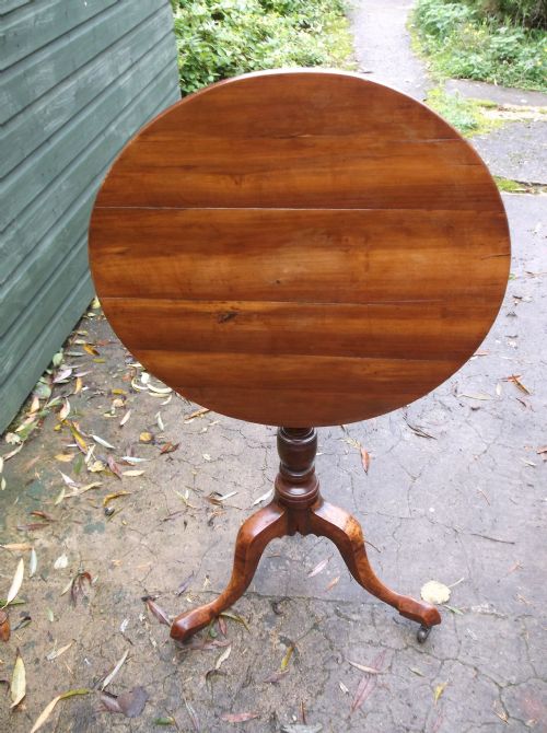 19th Century Fruitwood Tripod Table