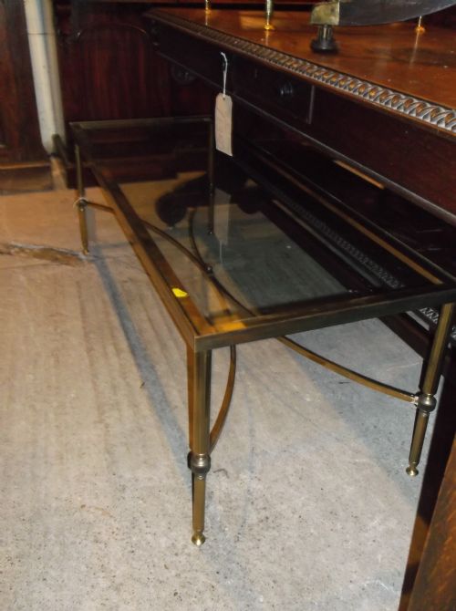 Brass and Glass Low Table