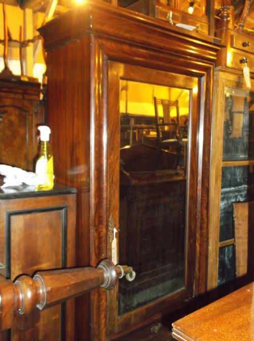19th Century Mirror Door Hall Wardrobe