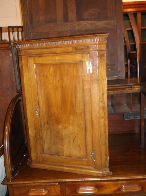 Early 19th Century Fruitwood Corner Cupboard