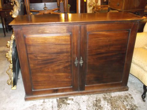 Late Georgian Mahogany 2 Door Cupboard