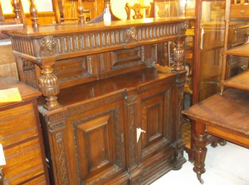 19th Century Oak Court Cupboard
