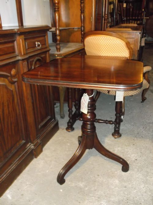 19th Century Tripod Mahogany Occasional Table