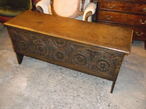 Ipswich Carved Oak Coffer/chest