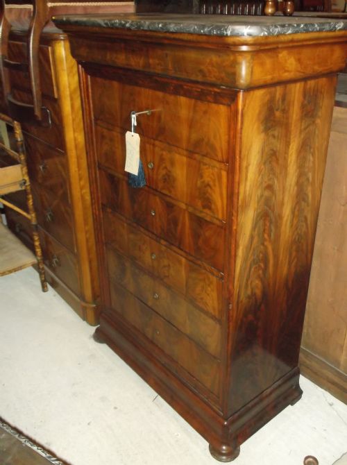 Late 19th Century French Mahogany Chest