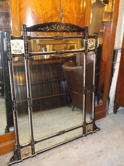 Victorian Aesthetic Period Overmantel Mirror